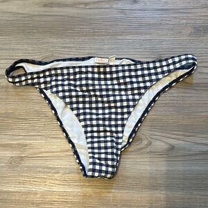 Tory Burch Navy Checkered Bikini Bottom